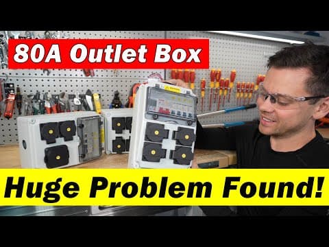 80A Outlet Box: Huge Problem Found! Bad Wiring 😬